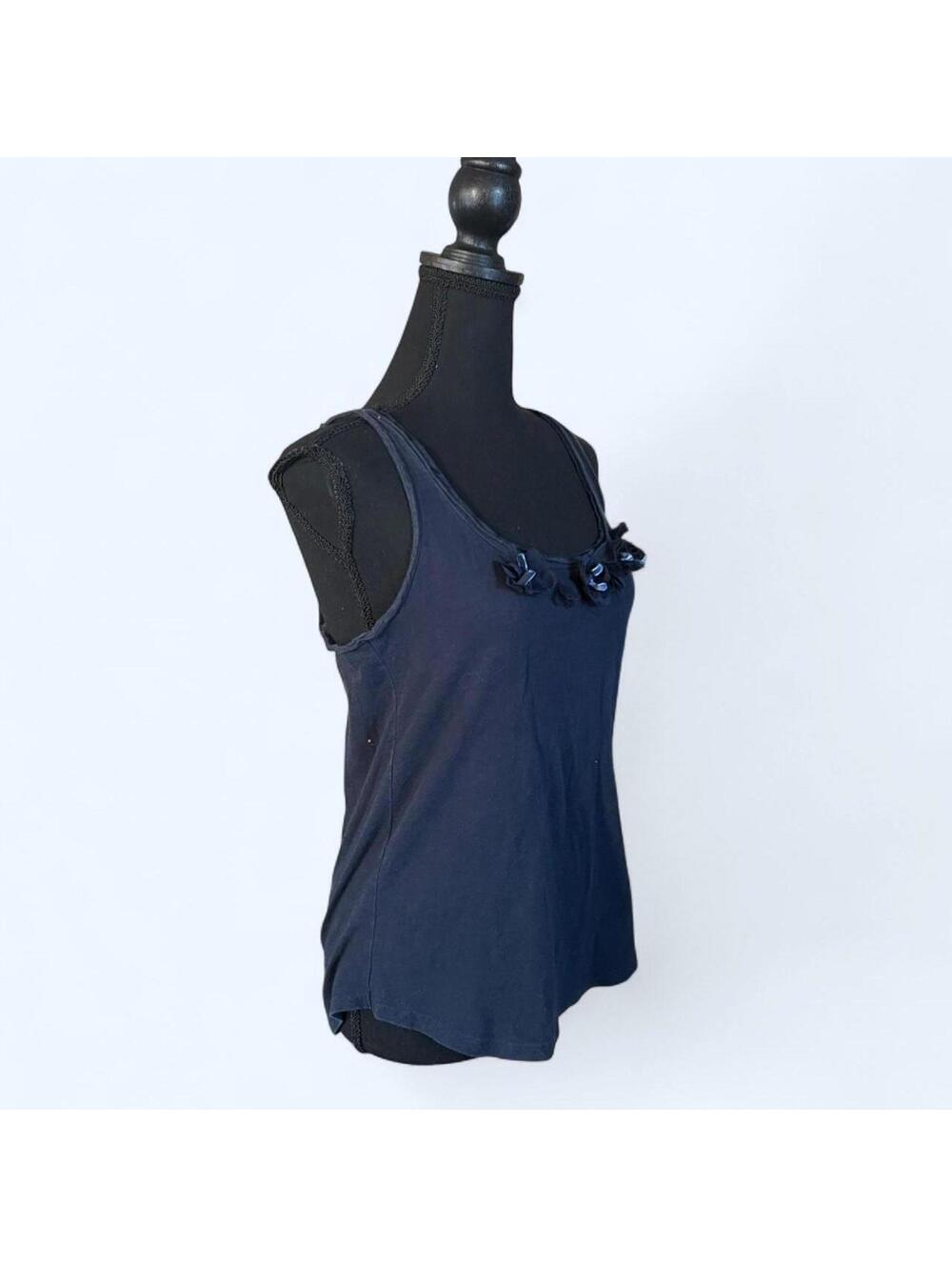 Vintage Y2K Hollister fairy coquette flower neckline tank top Size Medium 💙 - Picture 3 of 7